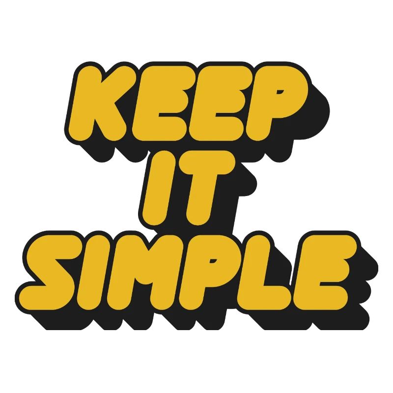 Keep It Simple Retro Bold