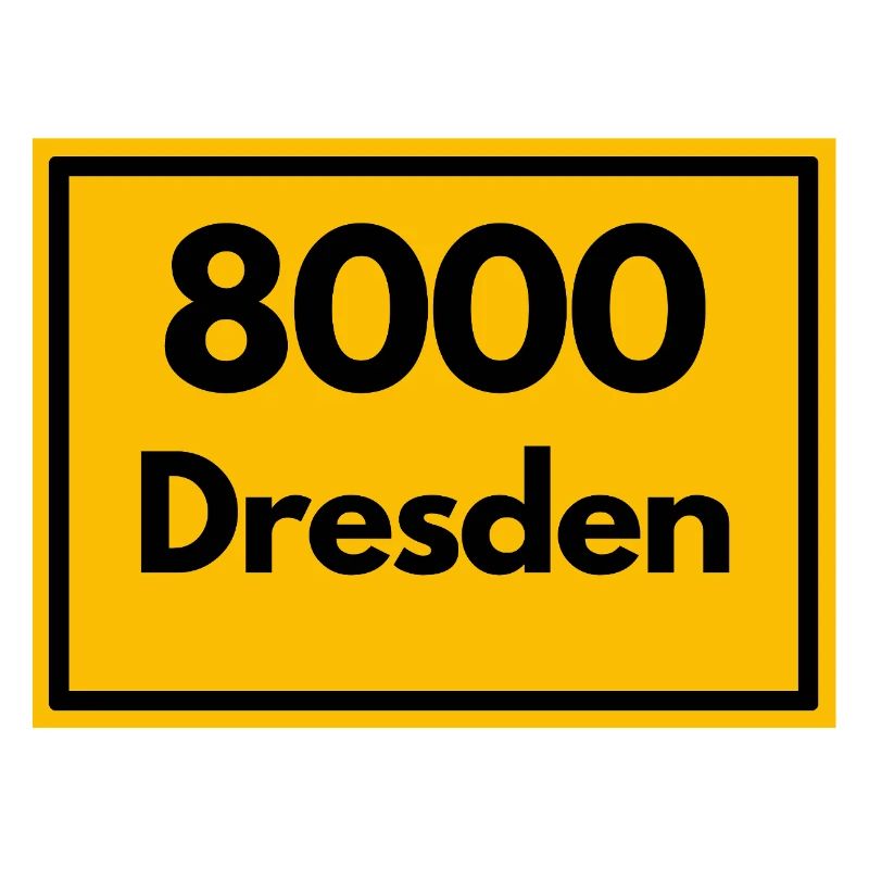 OLD POSTCODE POSTCODE RETRO 8000 DRESDEN ELBE
