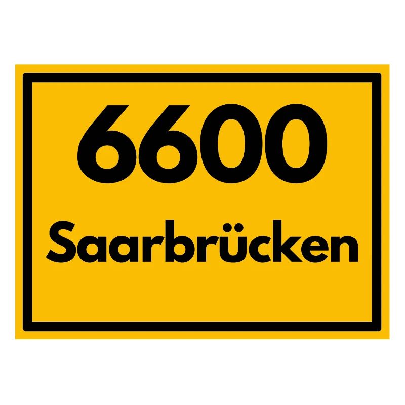 OLD POSTCODE POSTCODE RETRO 6600 SAARBRÜCKEN SAAR