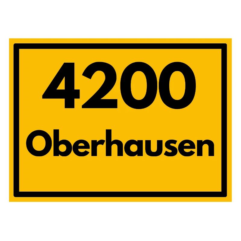 ANCIEN CODE POSTAL RETRO 4200 OBERHAUSEN RUHR