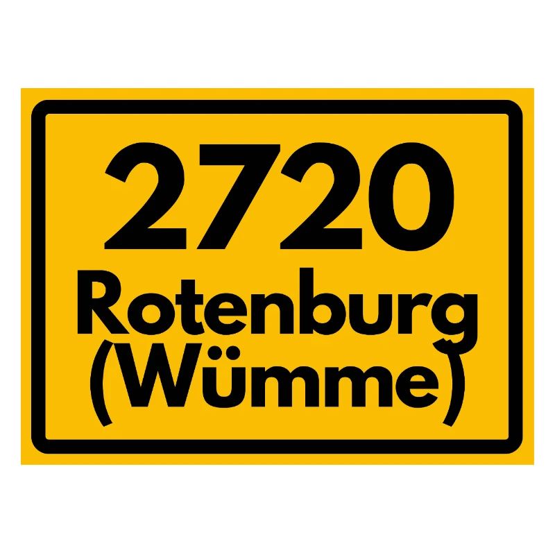 OLD POSTCODE ZIP CODE RETRO 2720 ROTENBURG WÜMME!