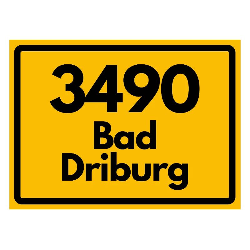 ANCIEN CODE POSTAL RETRO 3490 BAD DRIBURG