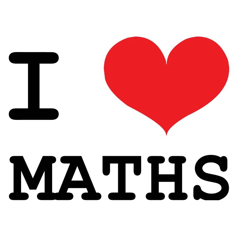 J'aime les Maths : Tee-shirt Passion Mathématiques