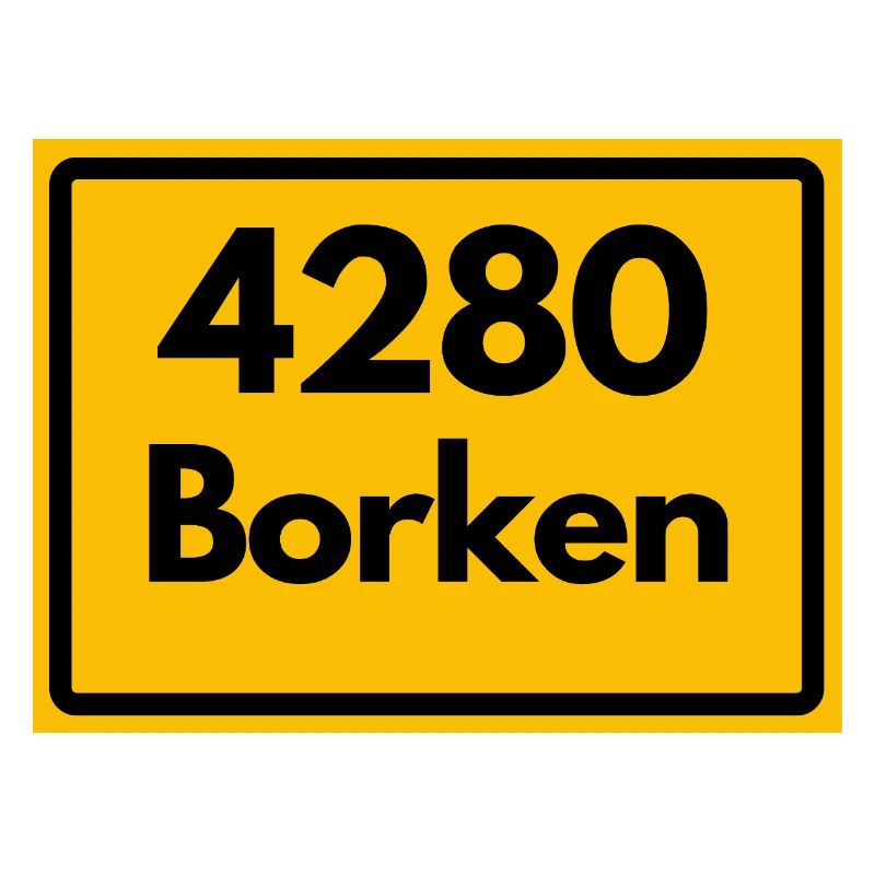 OLD POSTCODE POSTCODE RETRO 4280 BORKEN FÜNFTÜRME