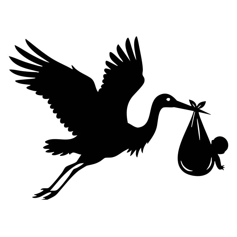 Cigogne avec bébé – Motif de cigogne