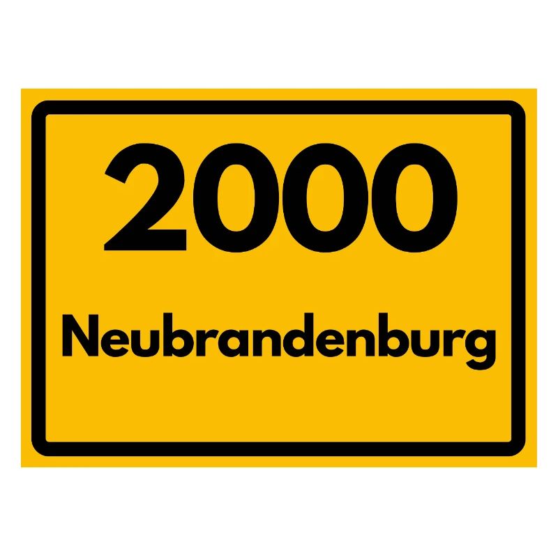 ALTE POSTLEITZAHL PLZ RETRO 2000 NEUBRANDENBURG 