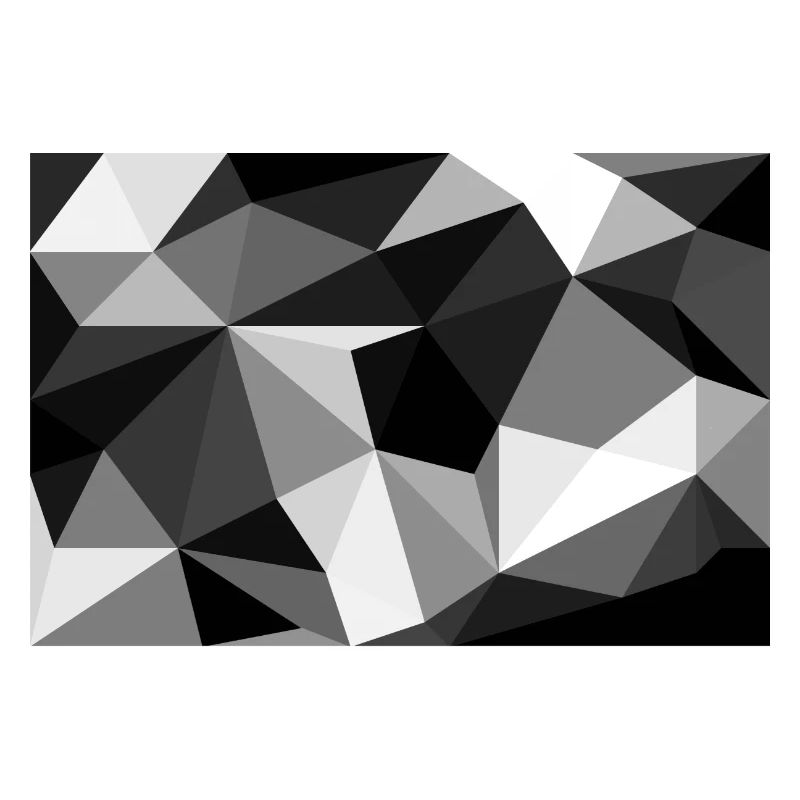 Polygon noir et blanc