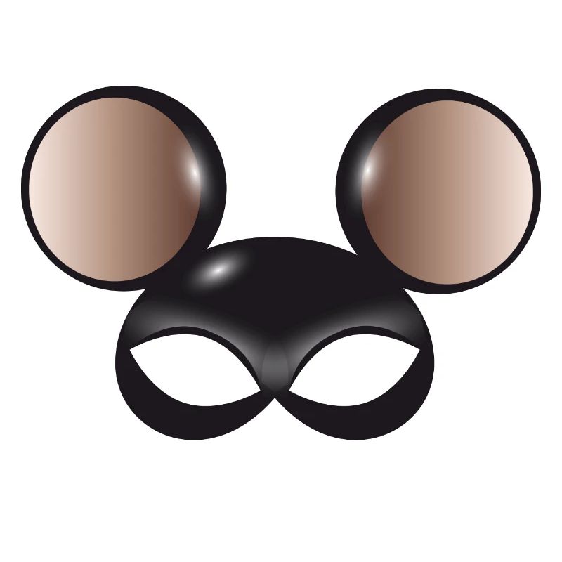 mysterious mouse mask with big mouse ears