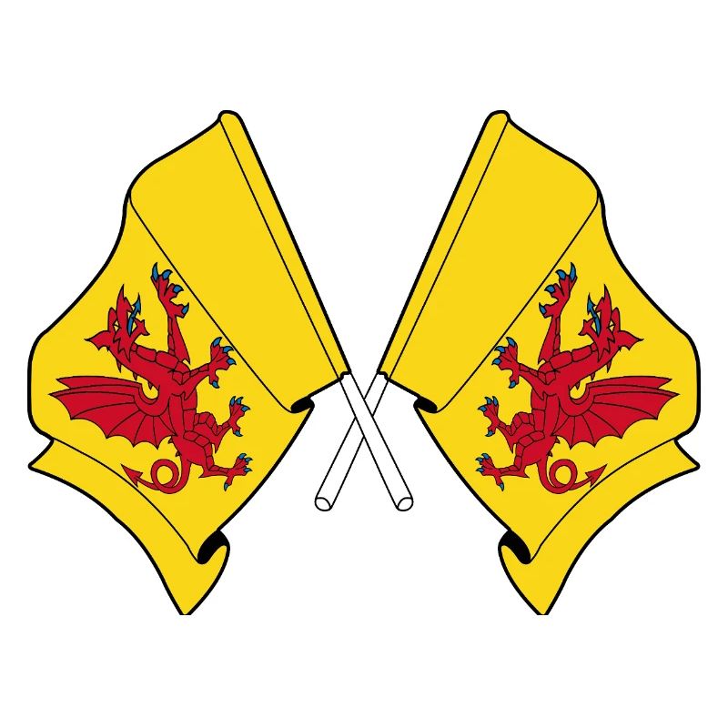 Two flags crossed – Somerset