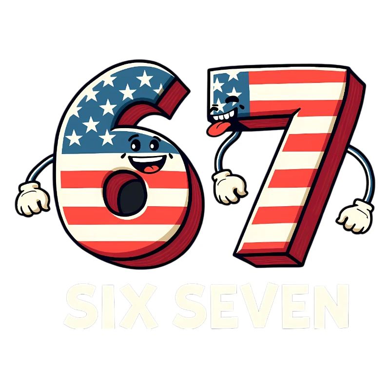 US Flag 67 Memes Six Seven