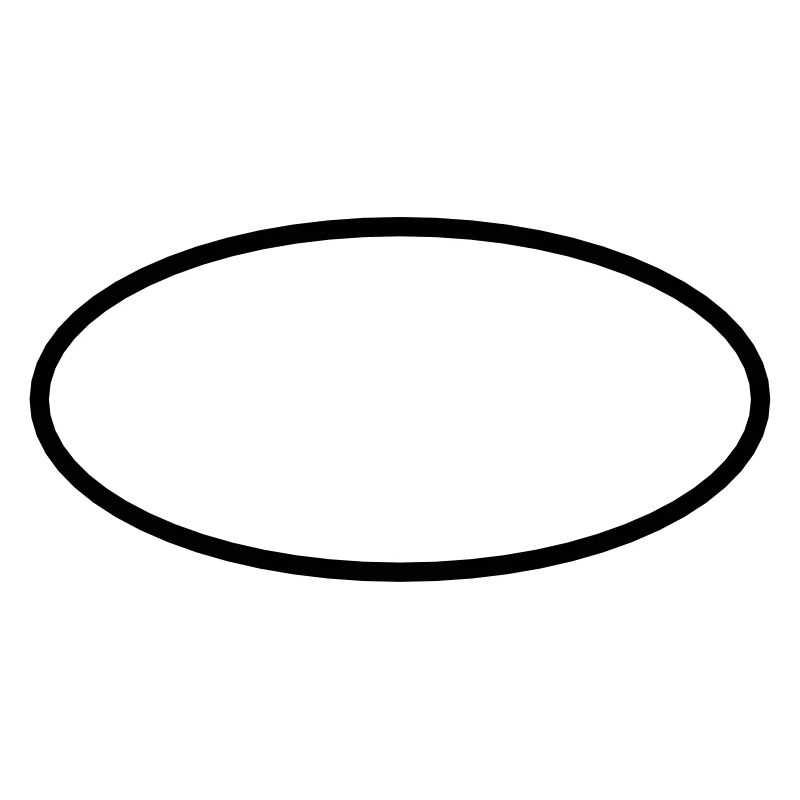 Math symbol - ellipse