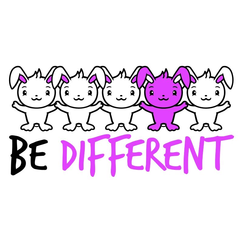 5 Bunny Friends Différence Soyez différent