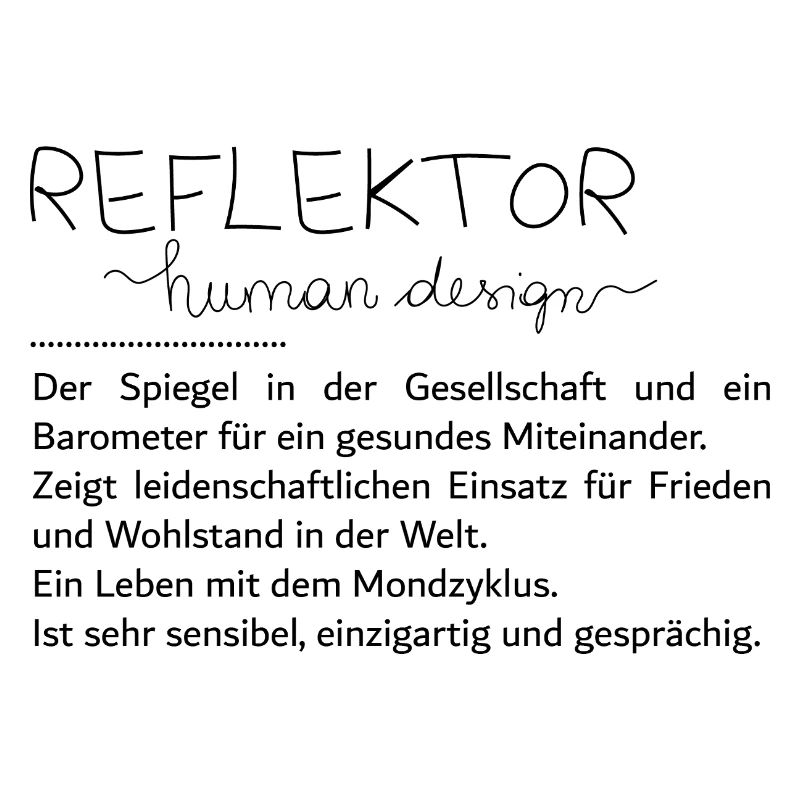 Du bist ein Reflektor