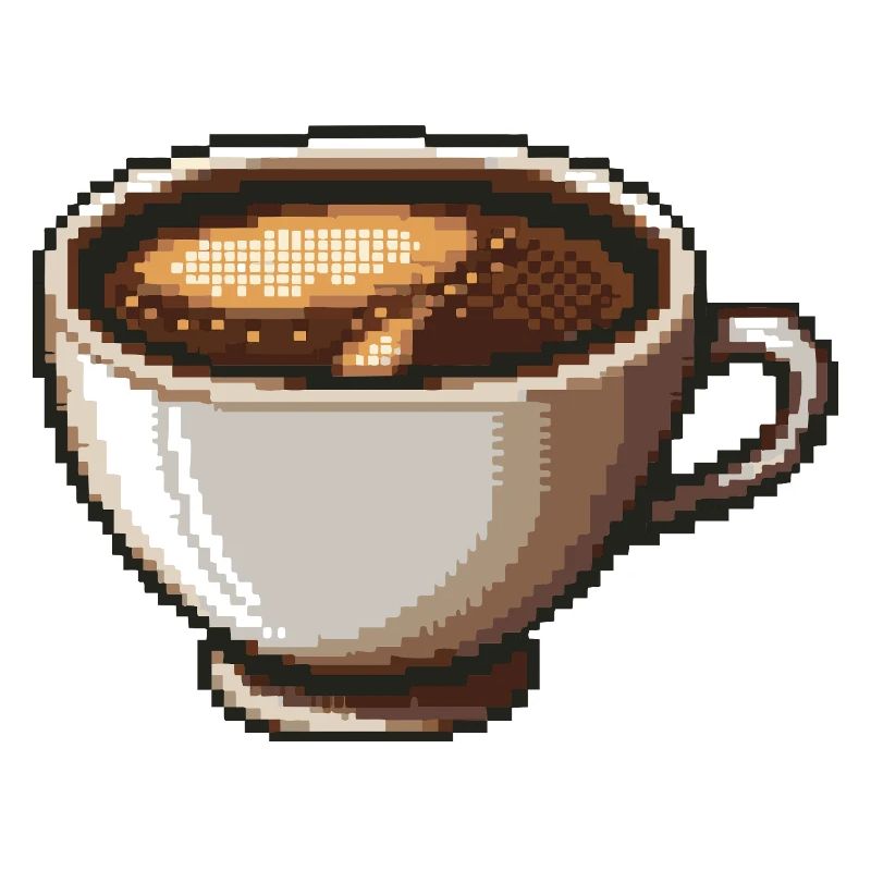 PixelCoffee Coffee Mug Art