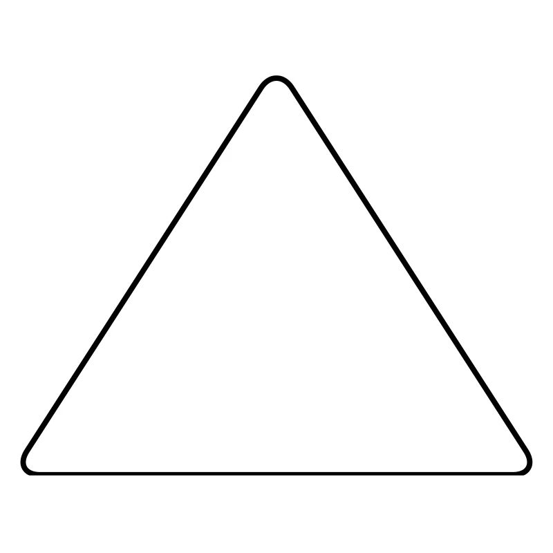 Triangle with rounded corners