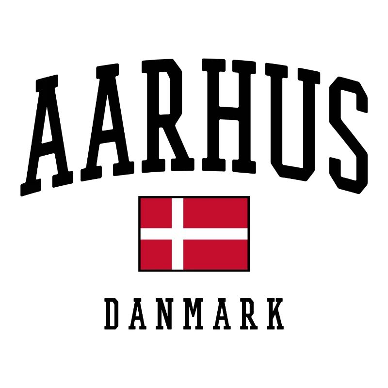 AARHUS DANMARK – Conception du drapeau du Danemark