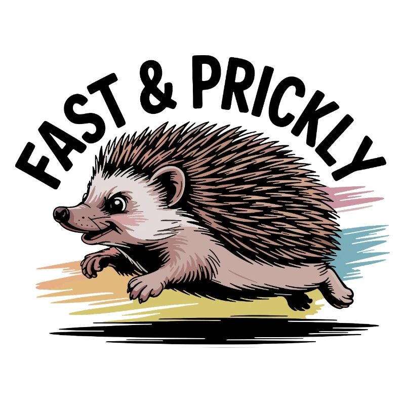 Bunter Sprint-Igel