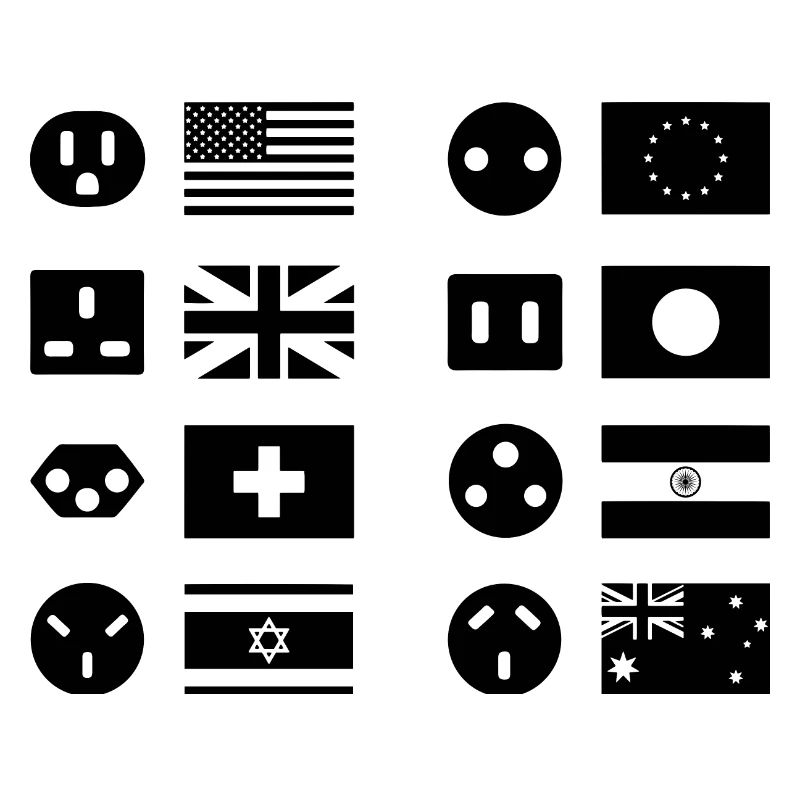 Types de connecteurs internationaux