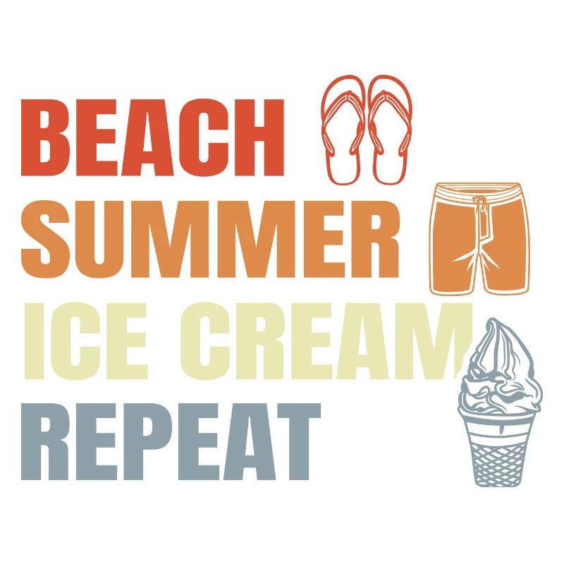 Vintage Eiscreme Spruch