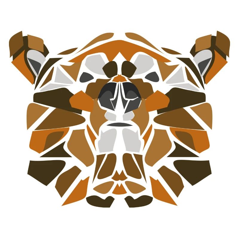 Geometric Bear Mosaic