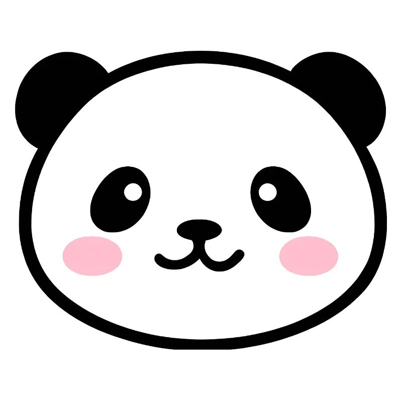 Kawaii Panda Face