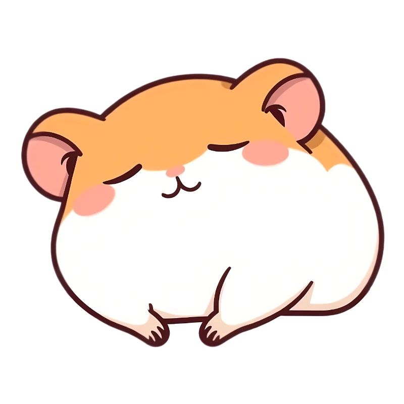 Sleeping hamster