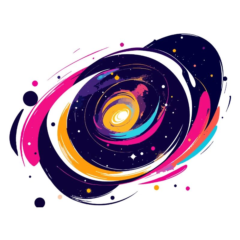 Color Swirl Galaxy Outer Space Pattern