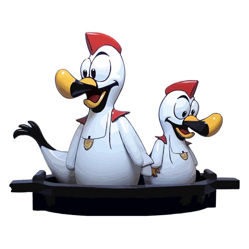 Seagull duo on jetty