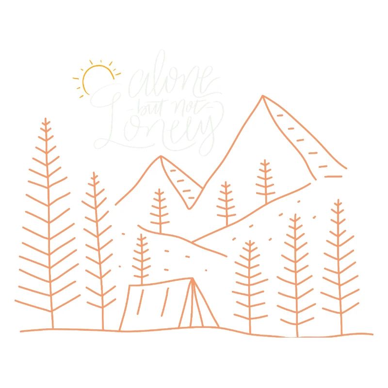 Lonely camping adventure