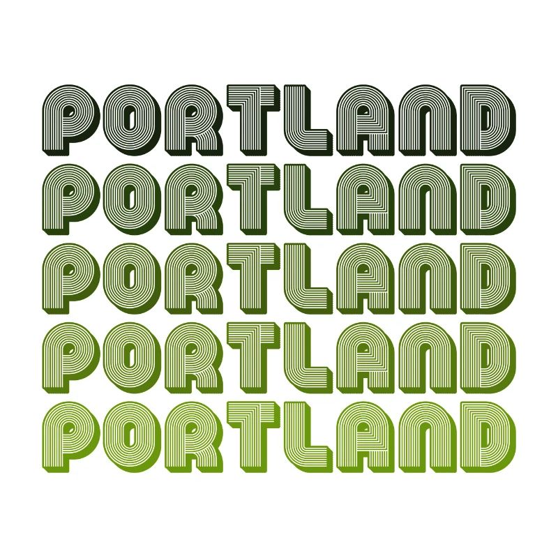 Portland Retro Gradient Pattern