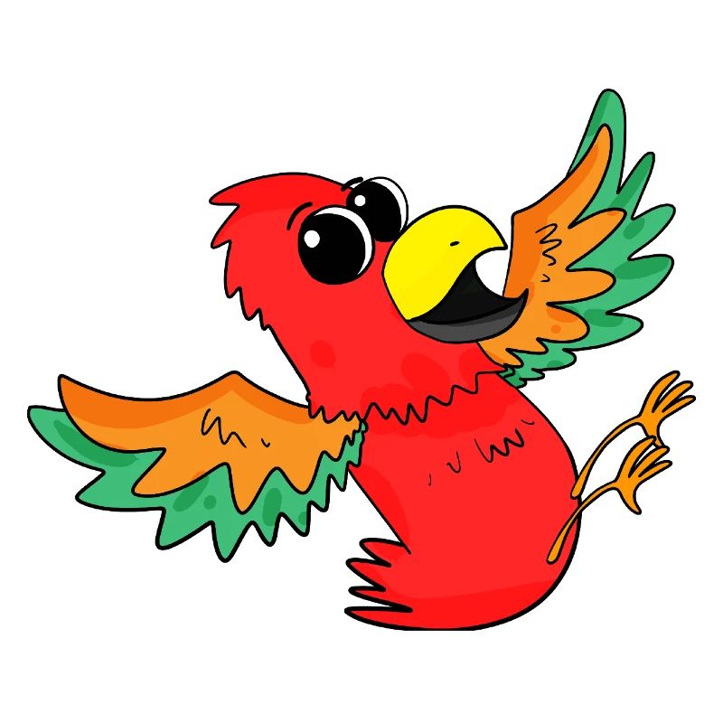 Perroquet Oiseau Coloré Mignon