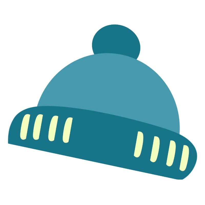 Beanie Blue Accent Pattern