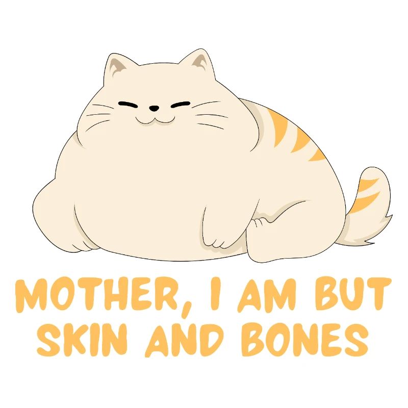 Mutter, ich bin nur Skin And Bones Katzendesign