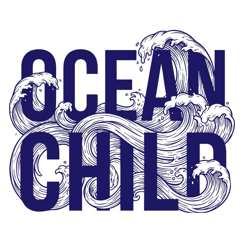 Ocean Gold Wave Art