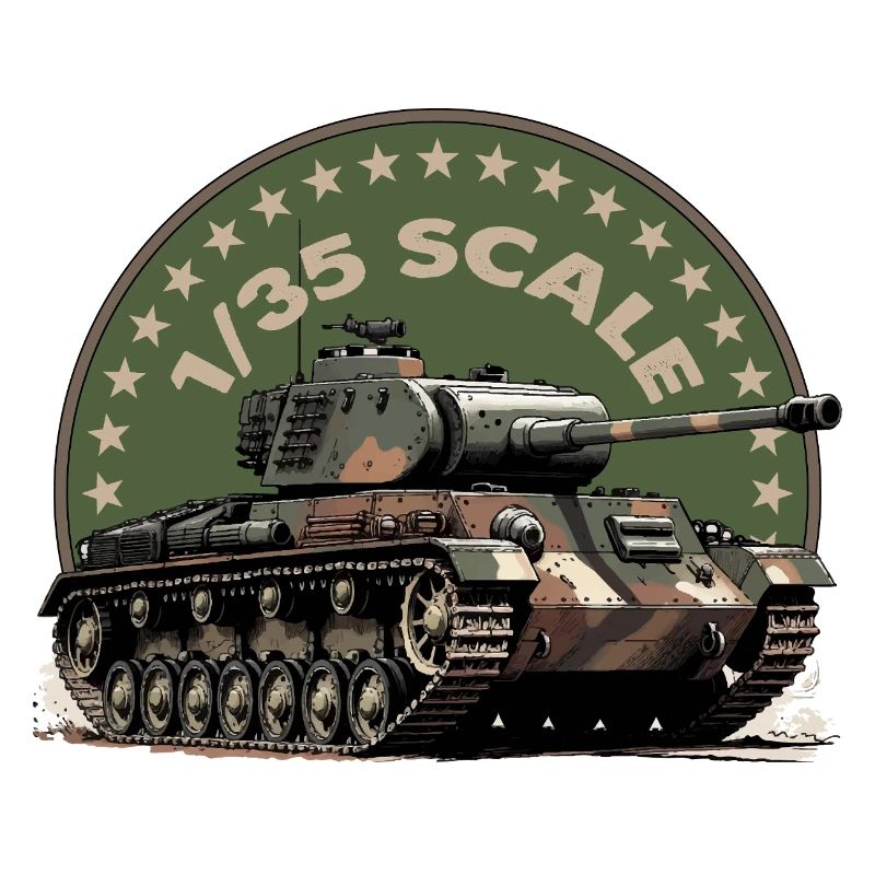 Impression d’art de char à l’échelle 1/35