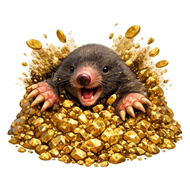 Mole in golden hope