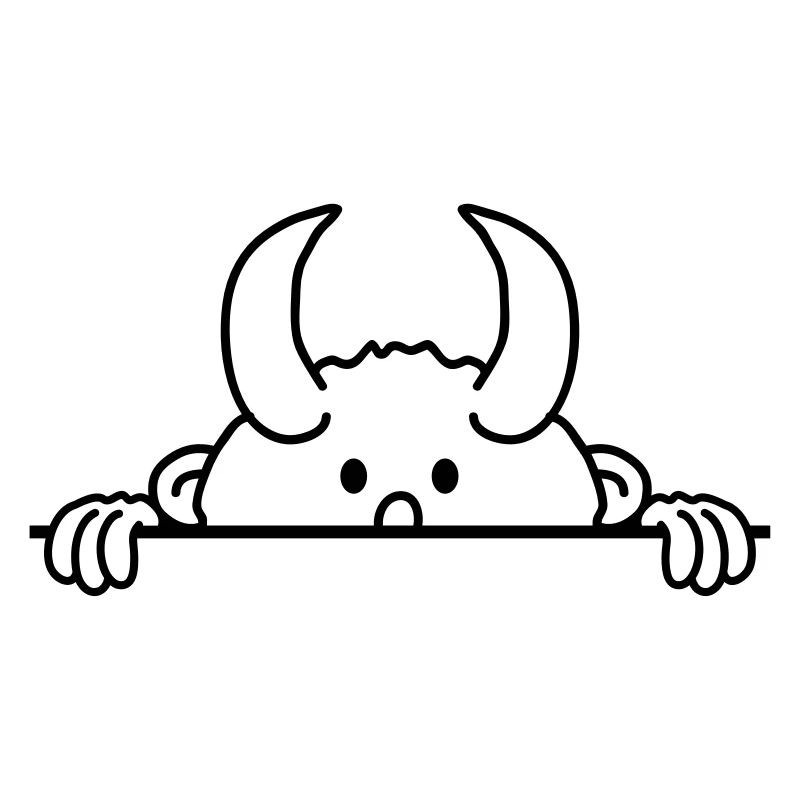 Peu sucré mignon garçon enfant caché mur diable