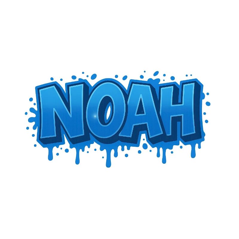 Graffiti Name NOAH Gift Ideal Printable on t