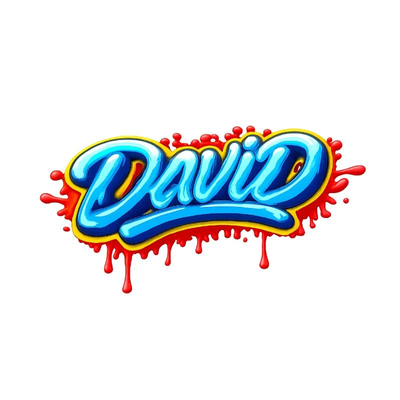 GRAFFITI NAME DAVID  FOR  PERFECT GIFT PRINTABLE 