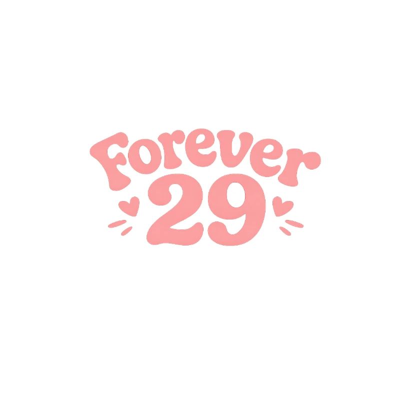 Forever 29: Playful Pink Graphics