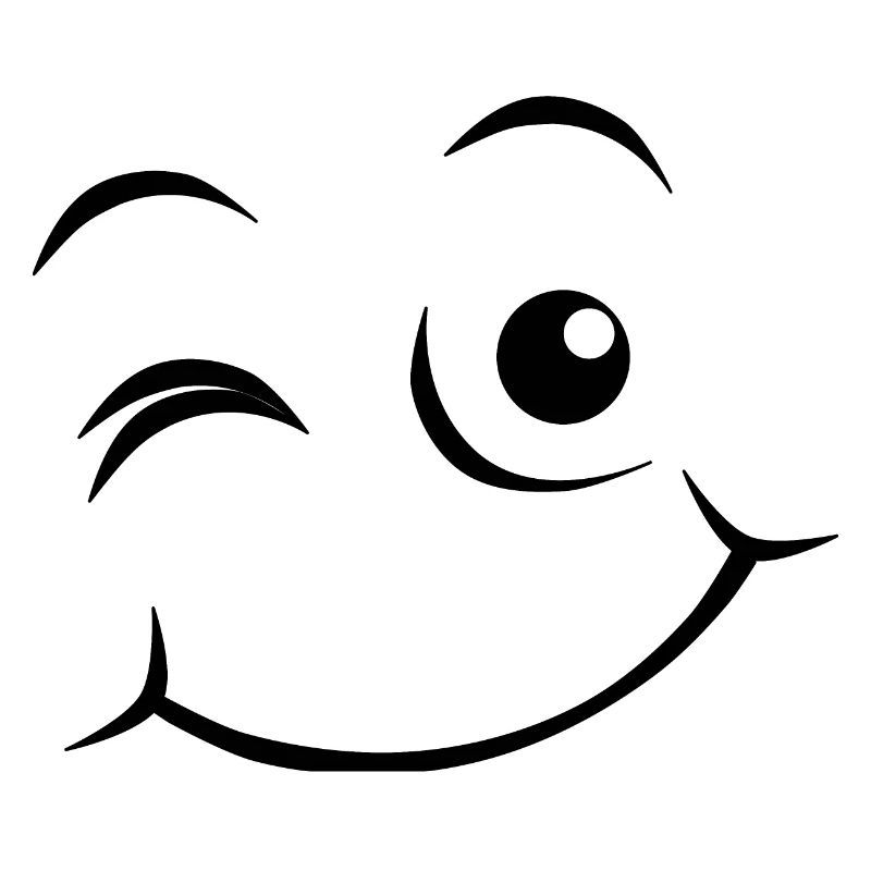 Visage heureux Émoticône