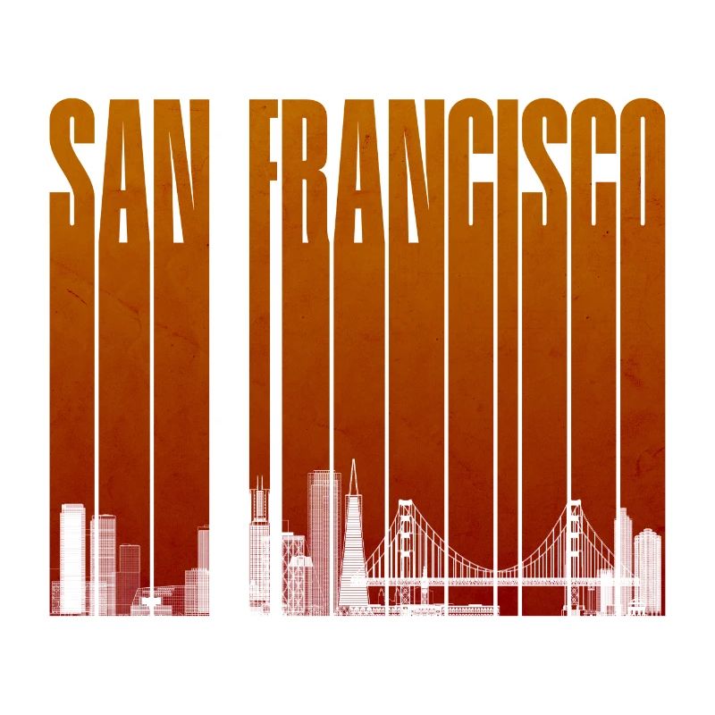 Silhouette Orange de San Francisco