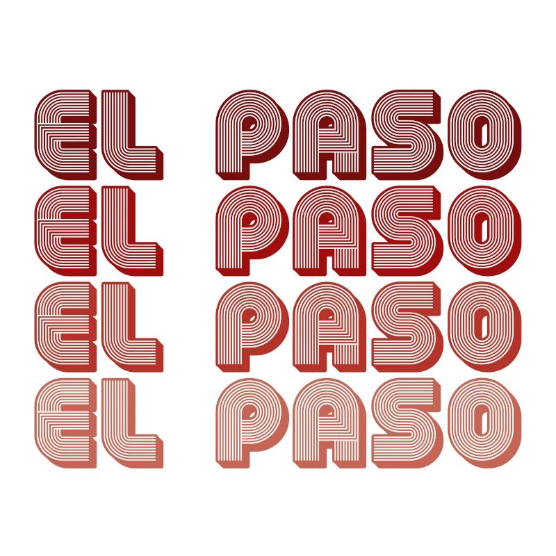 El Paso Block Letters Grid