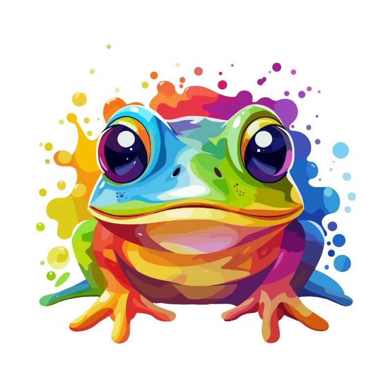 Frosch Design bunt