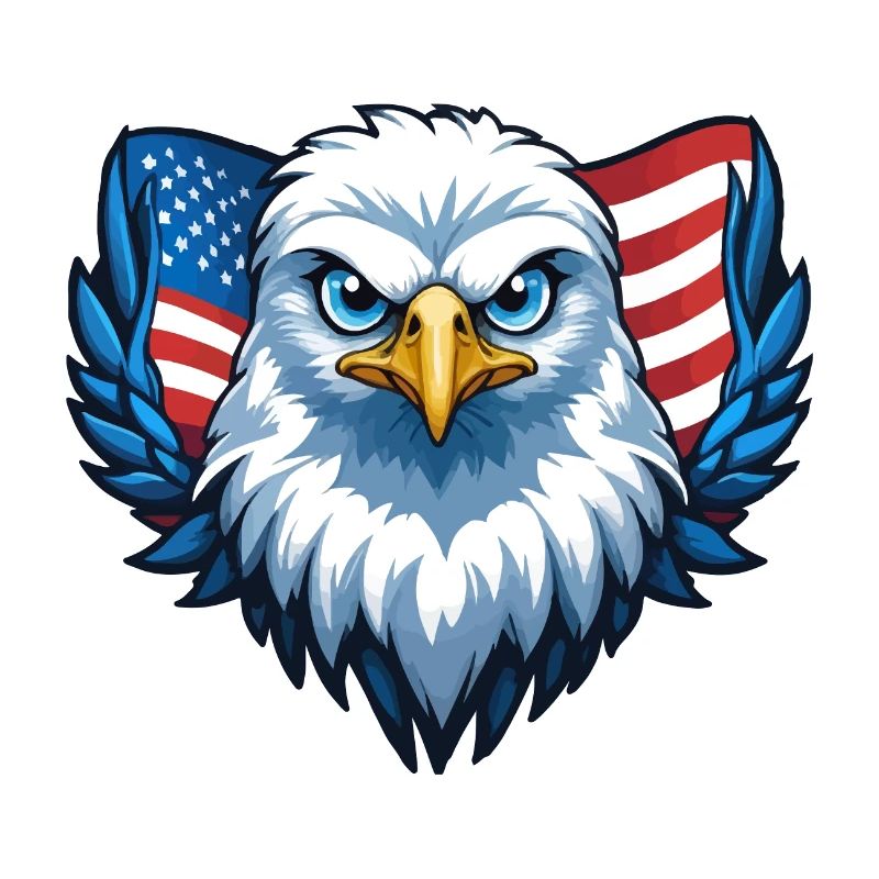 Drapeau des États-Unis Eagle Wings