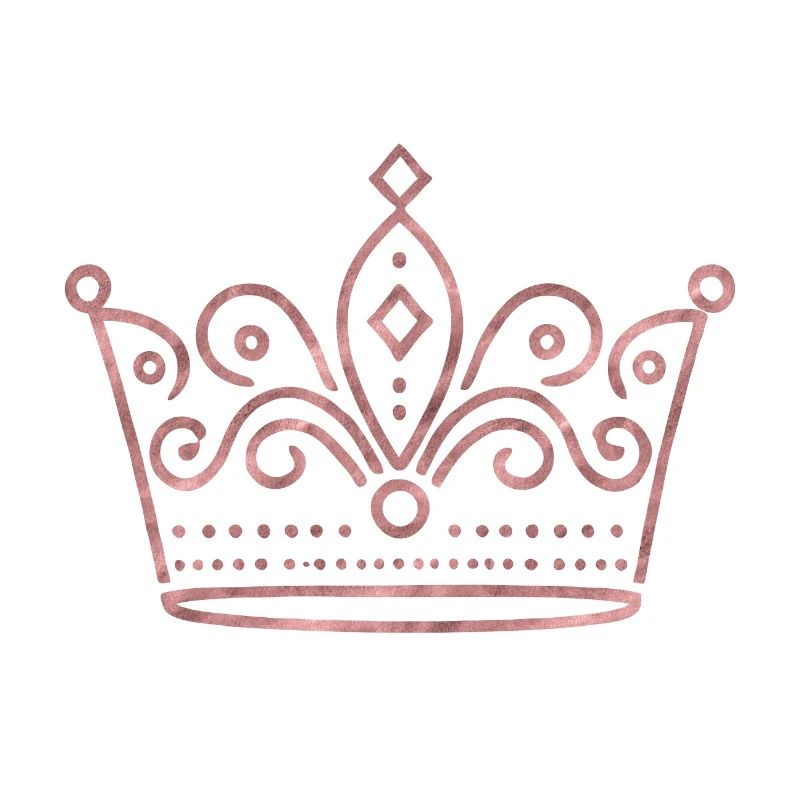 Queen/King Crown Glitter Personalizable