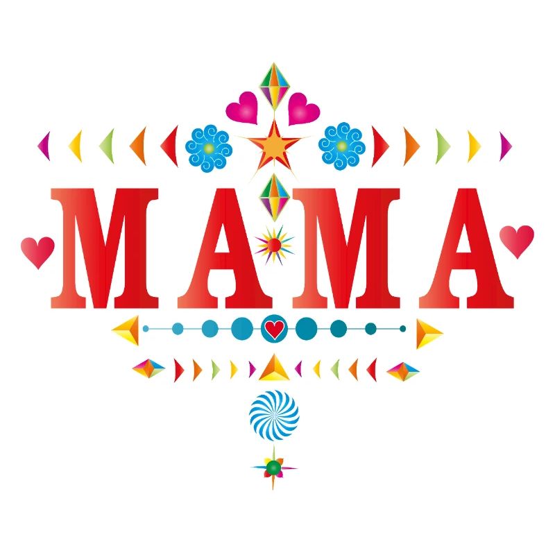 Typographie de maman colorée – Aimante et joyeuse