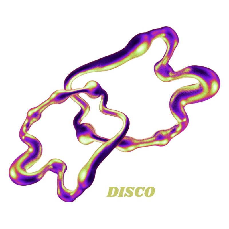 Retro Disco Blob – Neon Abstract Liquid Art