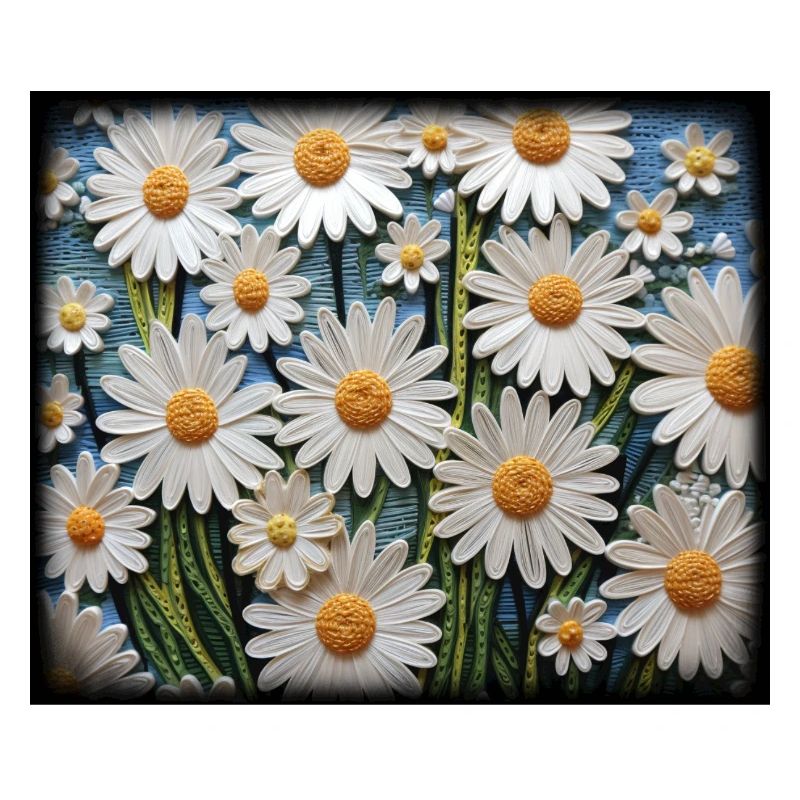 Blumenmuster Gänseblümchen Garten Hobby Design