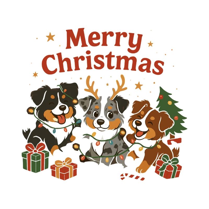 Mignon berger australien Noël Design